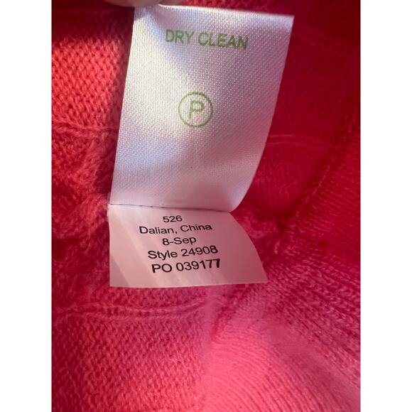 Cashmere Everglades Cable Sweater Coat - size Small - Picture 7 of 9